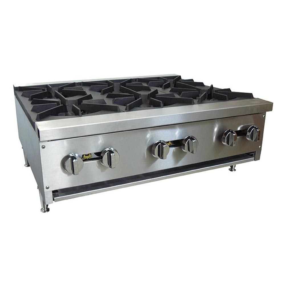 IKON COOKING - IHP-6-36 - Gas Hotplate - 6 burner - Brand New